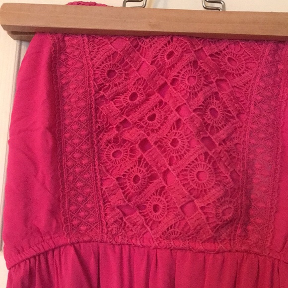 Pink strapless maxi dress - Picture 2 of 2